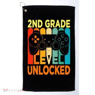 Hello 2nd Grade Level Unlocked Video Game Golf Towel