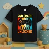Hello 2nd Grade Level Unlocked Video Game Toddler T-Shirt thumb 3