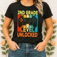 Hello 2nd Grade Level Unlocked Video Game Women's T-Shirt thumb 2