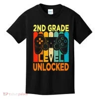 Hello 2nd Grade Level Unlocked Video Game Kids T-Shirt thumb 0