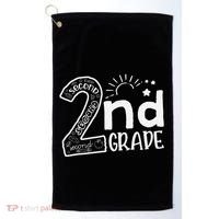 Hello 2nd Grade Teachers And Team Second Grade Golf Towel thumb 0