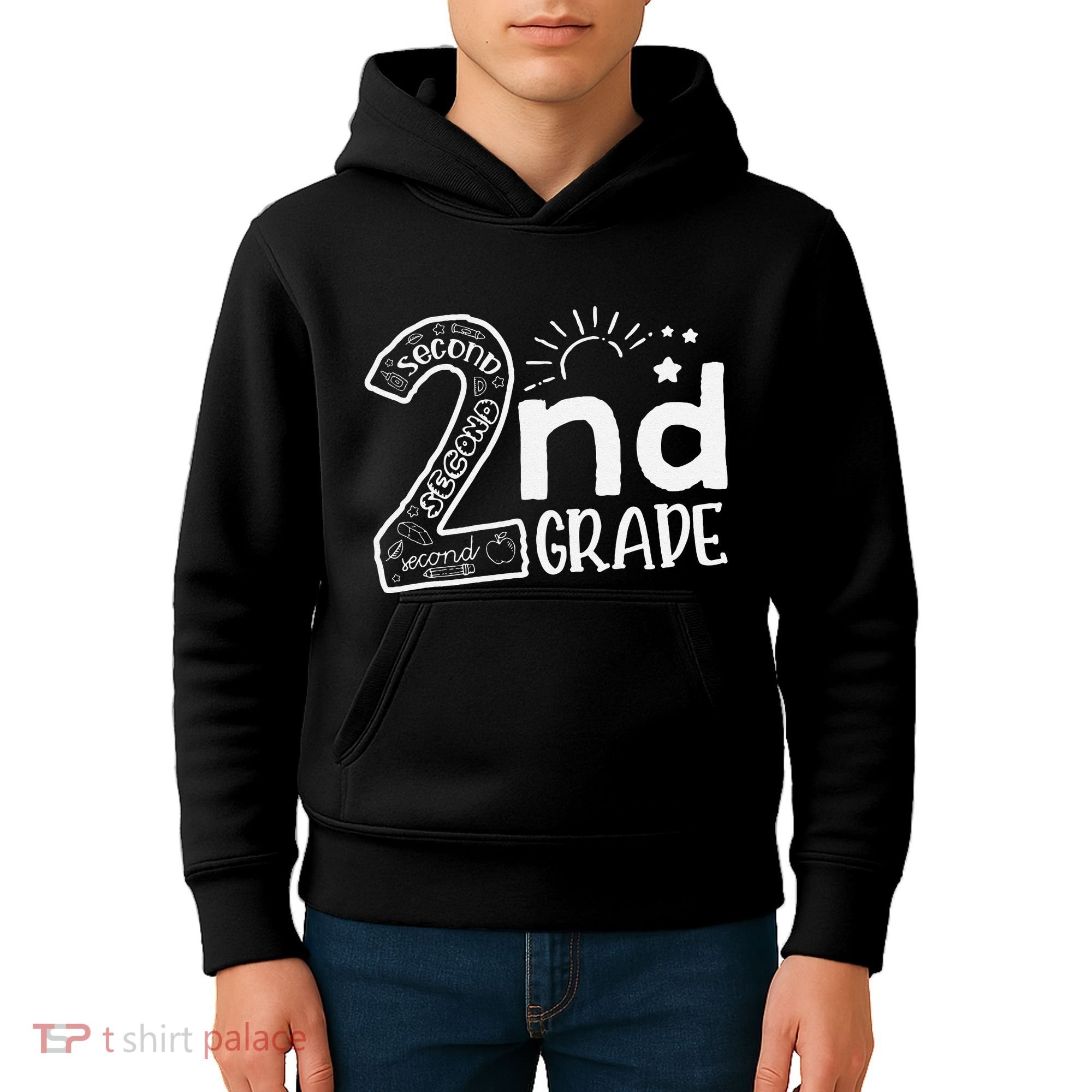 Hello 2nd Grade Teachers And Team Second Grade Kids Hoodie