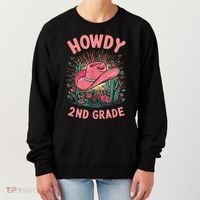 Howdy 2nd Grade Western Cowgirls Back To School Second Grade Women's Sweatshirt thumb 0