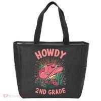 Howdy 2nd Grade Western Cowgirls Back To School Second Grade Tote Bag thumb 0