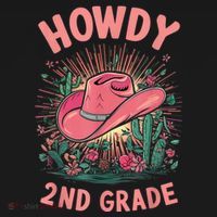 Howdy 2nd Grade Western Cowgirls Back To School Second Grade Tote Bag thumb 4