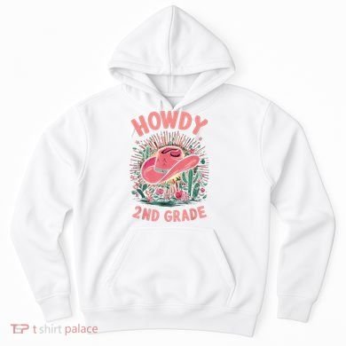 Howdy 2nd Grade Western Cowgirls Back To School Second Grade Hoodie