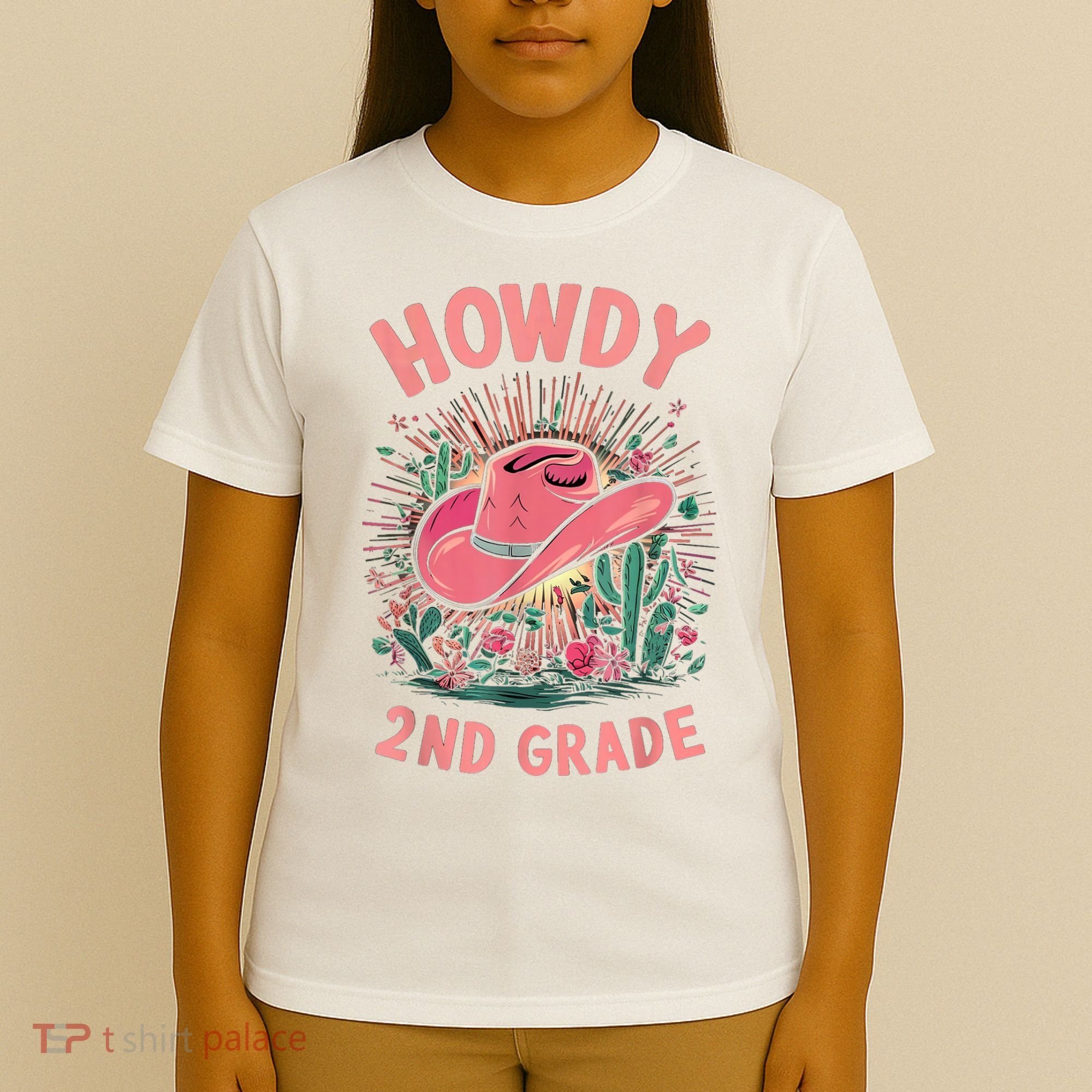 Howdy 2nd Grade Western Cowgirls Back To School Second Grade T-Shirt
