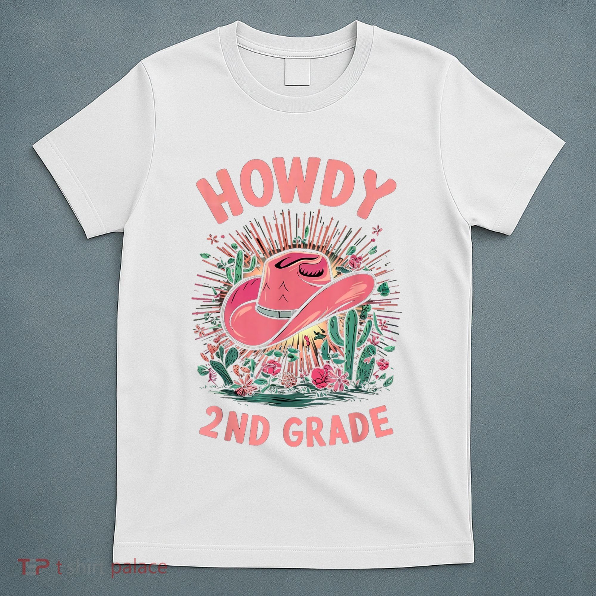 Howdy 2nd Grade Western Cowgirls Back To School Second Grade T-Shirt