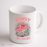 Howdy 2nd Grade Western Cowgirls Back To School Second Grade Coffee Mug thumb 1