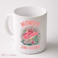 Howdy 2nd Grade Western Cowgirls Back To School Second Grade Coffee Mug thumb 0