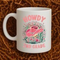Howdy 2nd Grade Western Cowgirls Back To School Second Grade Coffee Mug thumb 2