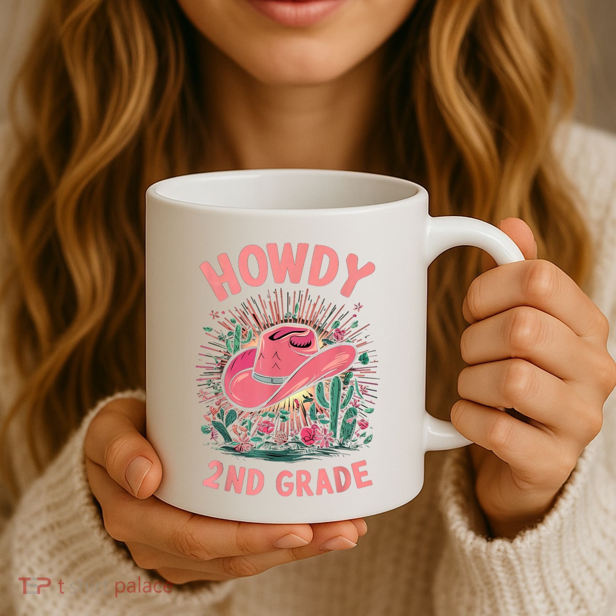 Howdy 2nd Grade Western Cowgirls Back To School Second Grade Coffee Mug