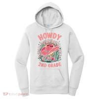 Howdy 2nd Grade Western Cowgirls Back To School Second Grade Women's Hoodie thumb 0
