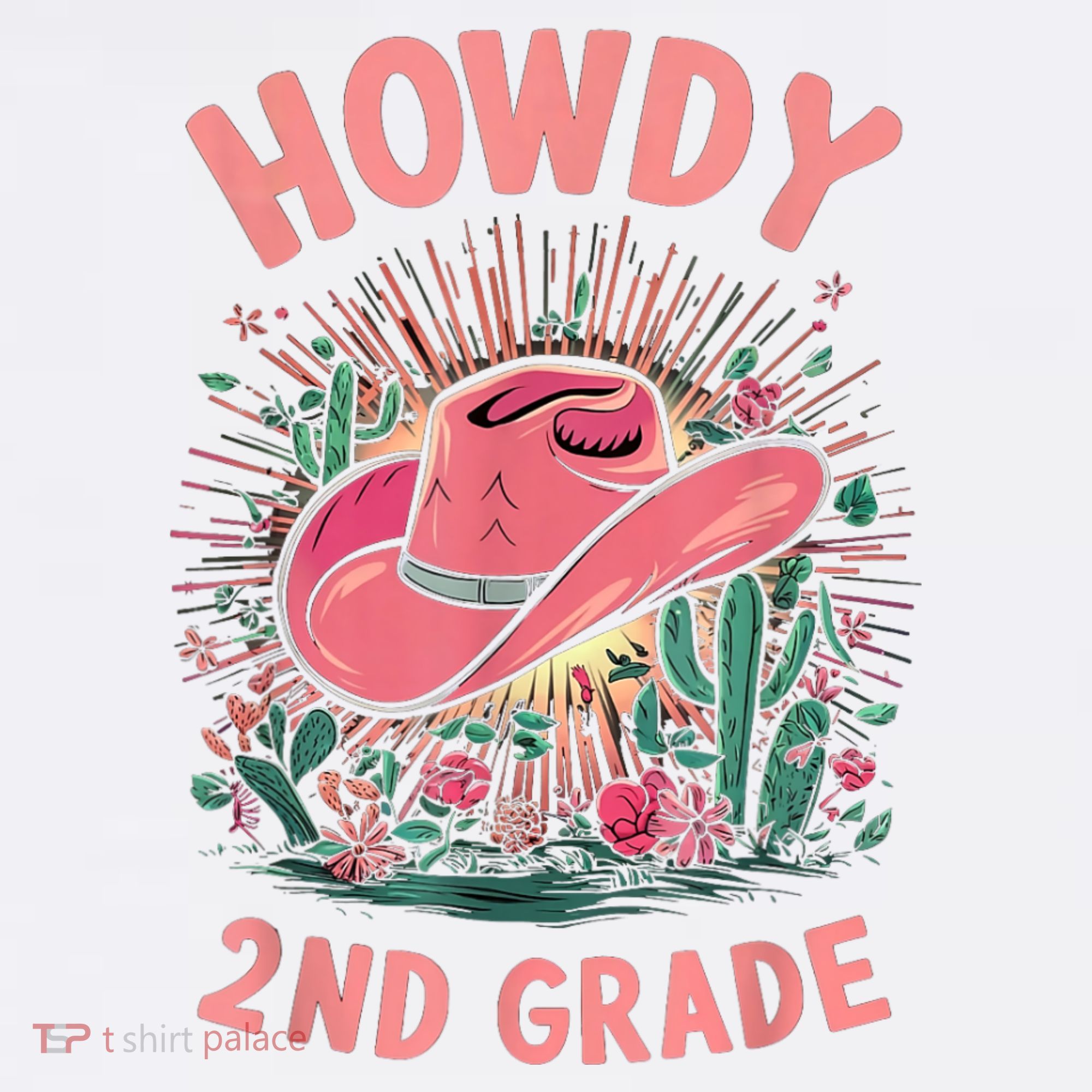 Howdy 2nd Grade Western Cowgirls Back To School Second Grade Women's Hoodie