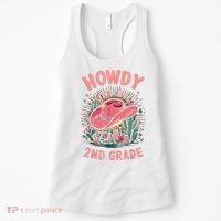 Howdy 2nd Grade Western Cowgirls Back To School Second Grade Women's Tank Top thumb 0