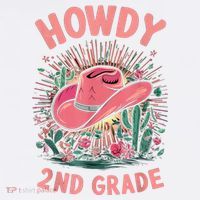 Howdy 2nd Grade Western Cowgirls Back To School Second Grade Women's Tank Top thumb 5