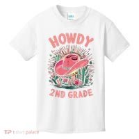 Howdy 2nd Grade Western Cowgirls Back To School Second Grade Kids T-Shirt thumb 0