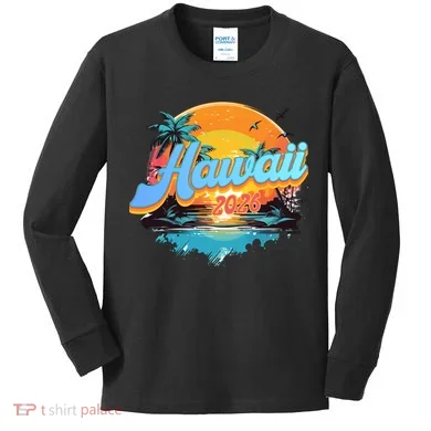 Hawaii 2026 Kids Long Sleeve Shirt