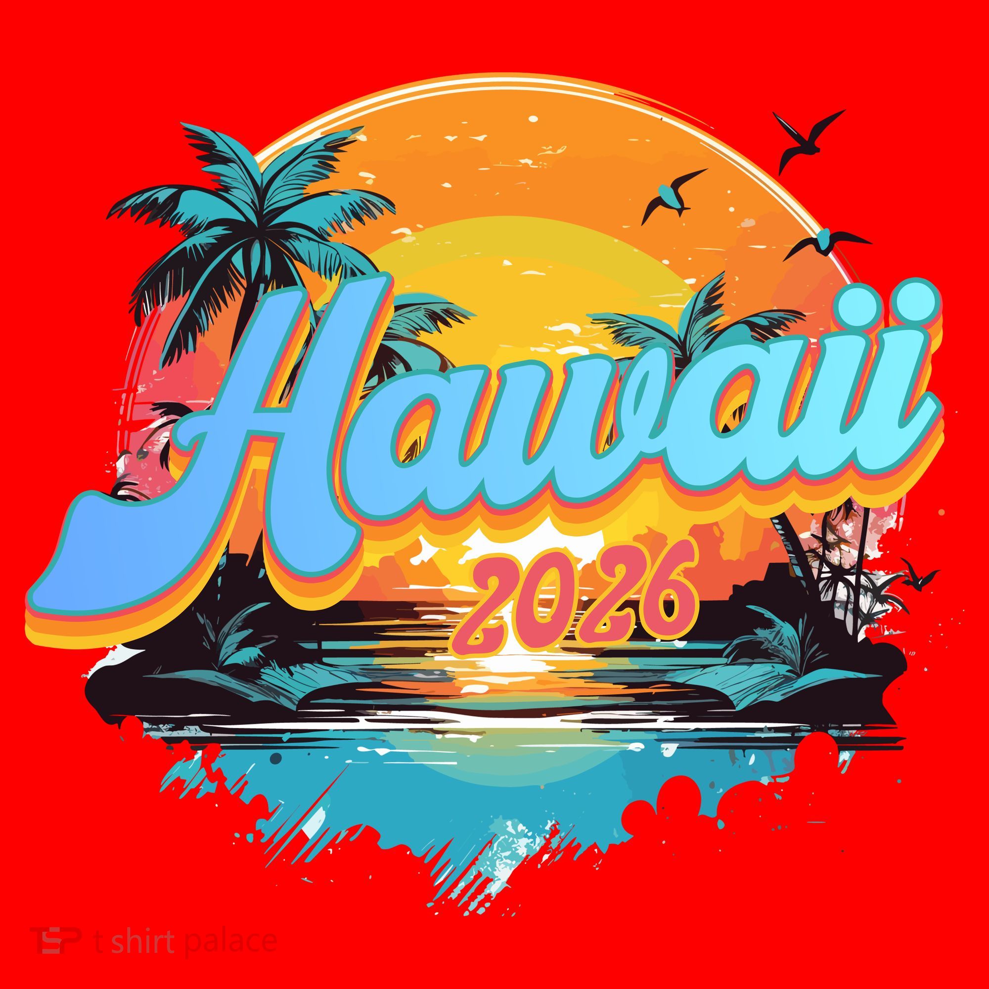 Hawaii 2026 Santa Hat