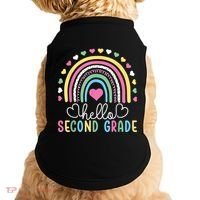 Hello 2nd Second Grade Teacher Doggie Tank thumb 0