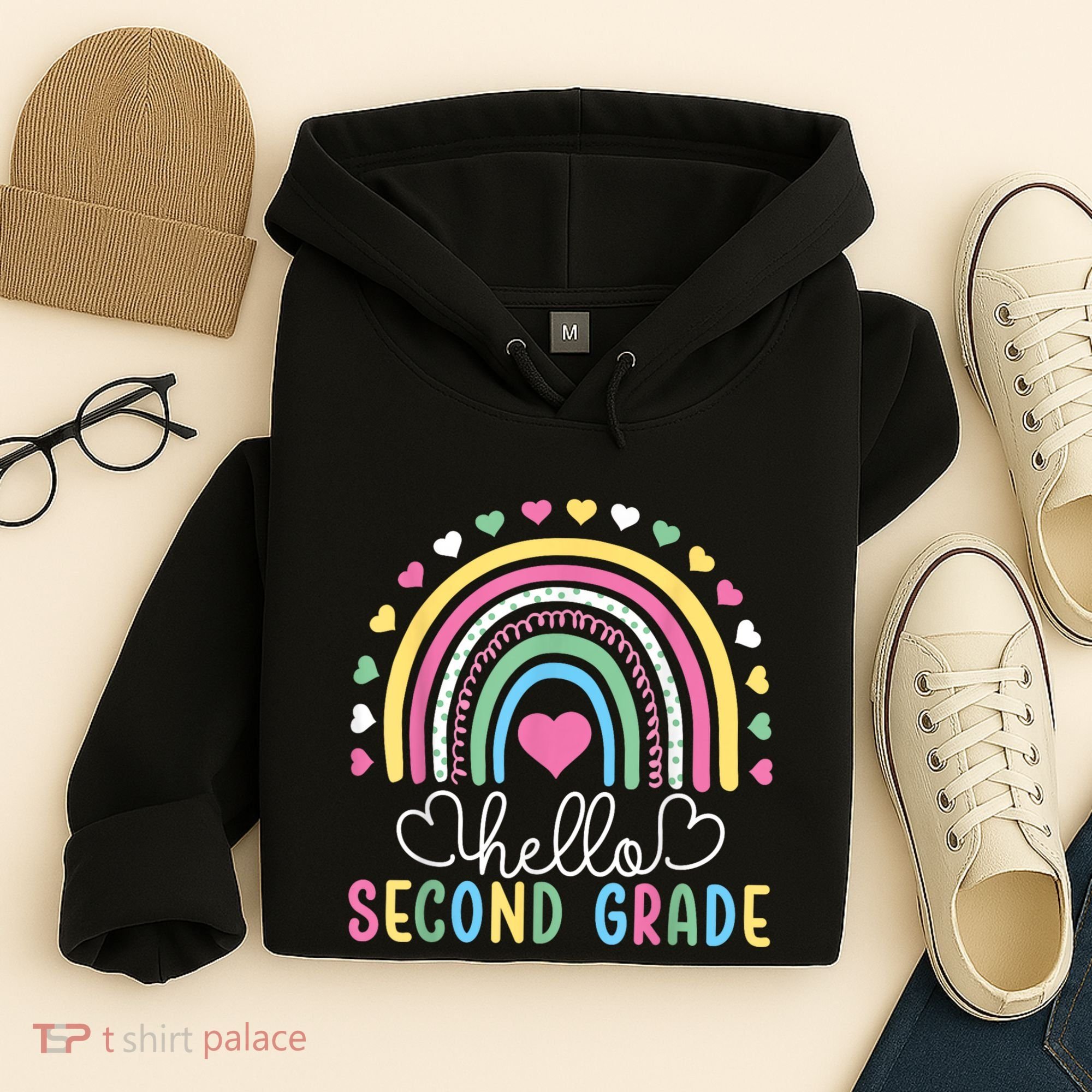 Hello 2nd Second Grade Teacher Hoodie