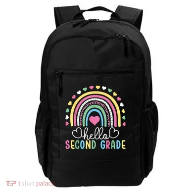 Hello 2nd Second Grade Teacher Backpack