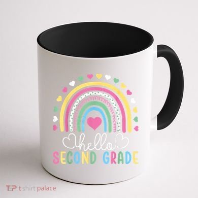 Hello 2nd Second Grade Teacher Coffee Mug back