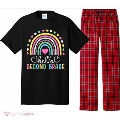 Hello 2nd Second Grade Teacher Pajama Set