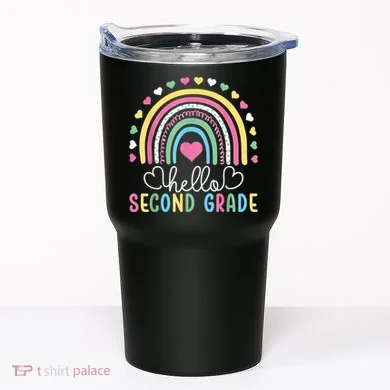 Hello 2nd Second Grade Teacher Tumbler