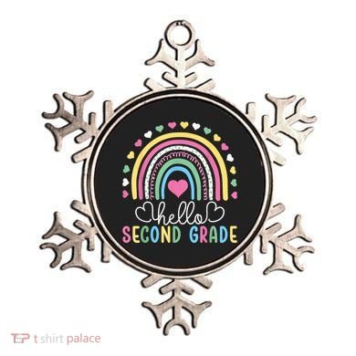 Hello 2nd Second Grade Teacher Ornament