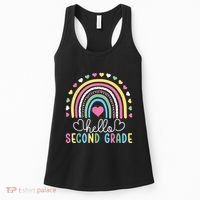 Hello 2nd Second Grade Teacher Women's Tank Top thumb 0