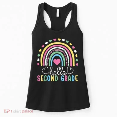 Hello 2nd Second Grade Teacher Women's Tank Top
