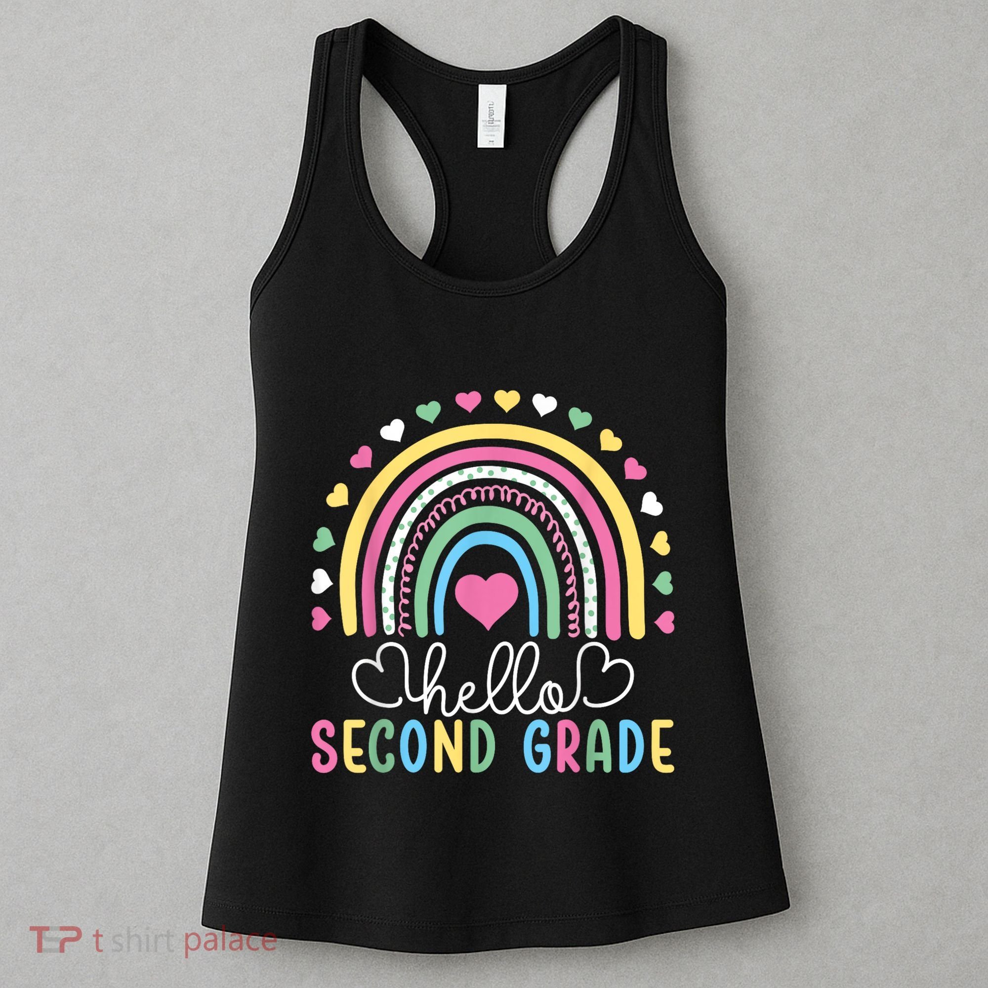 Hello 2nd Second Grade Teacher Women's Tank Top