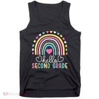 Hello 2nd Second Grade Teacher Tank Top thumb 0