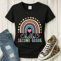 Hello 2nd Second Grade Teacher Women's T-Shirt thumb 3