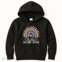 Hello 2nd Second Grade Teacher Kids Hoodie thumb 0