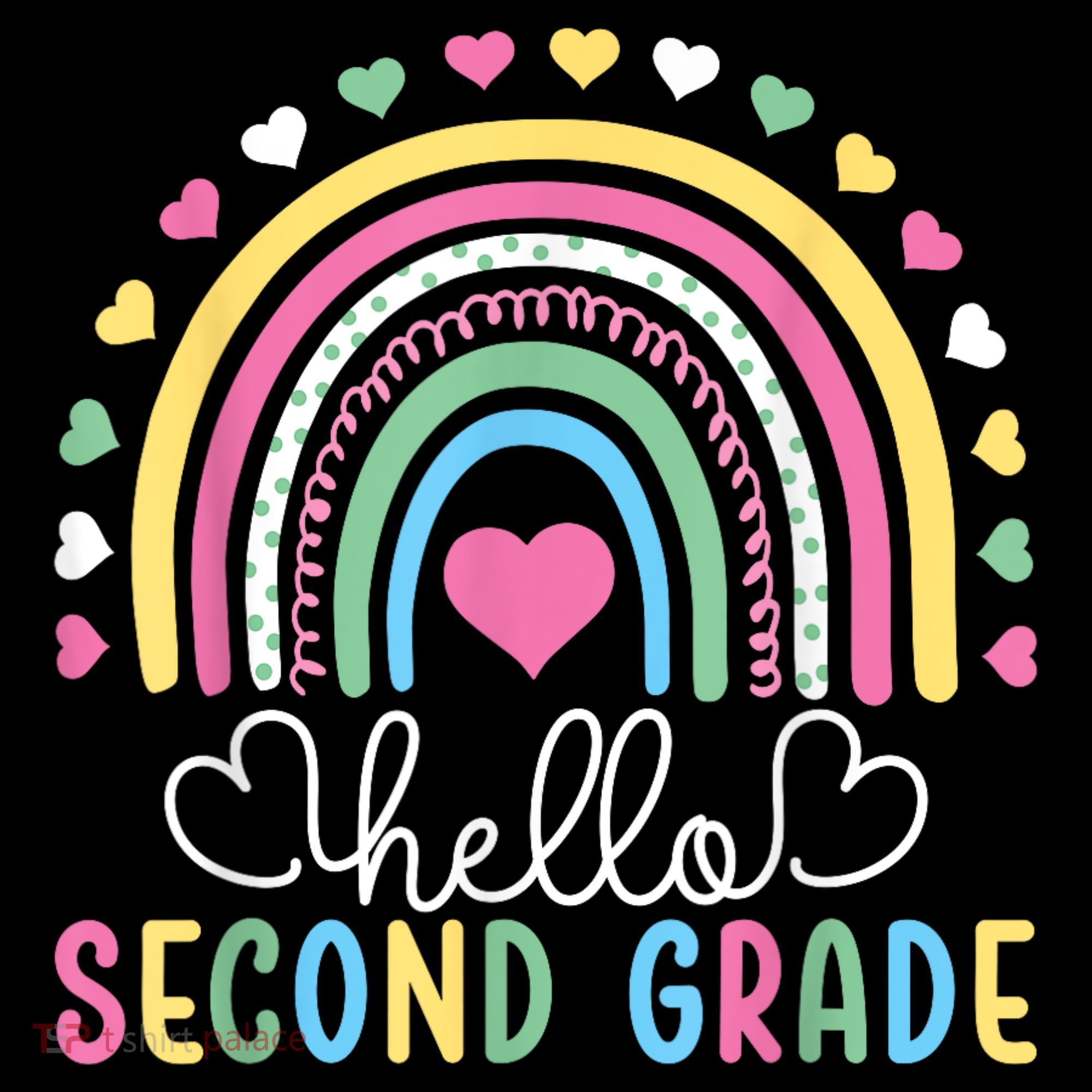 Hello 2nd Second Grade Teacher Kids Hoodie