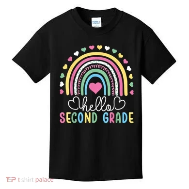 Hello 2nd Second Grade Teacher Kids T-Shirt