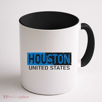 Houston 2 Tone Block Logo Coffee Mug back