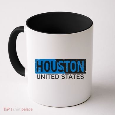 Houston 2 Tone Block Logo Coffee Mug
