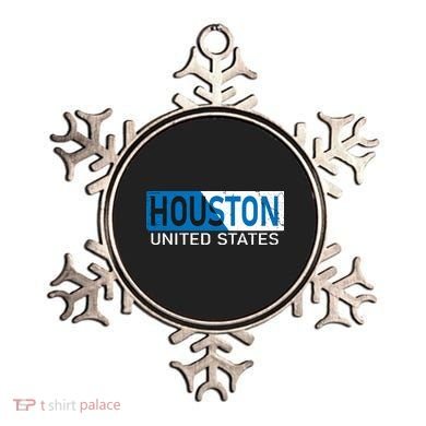 Houston 2 Tone Block Logo Ornament