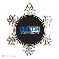 Houston 2 Tone Block Logo Ornament thumb 0