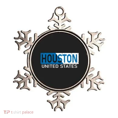 Houston 2 Tone Block Logo Ornament