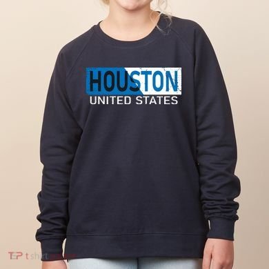 Houston 2 Tone Block Logo Women's Sweatshirt