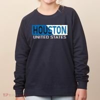 Houston 2 Tone Block Logo Women's Sweatshirt thumb 0