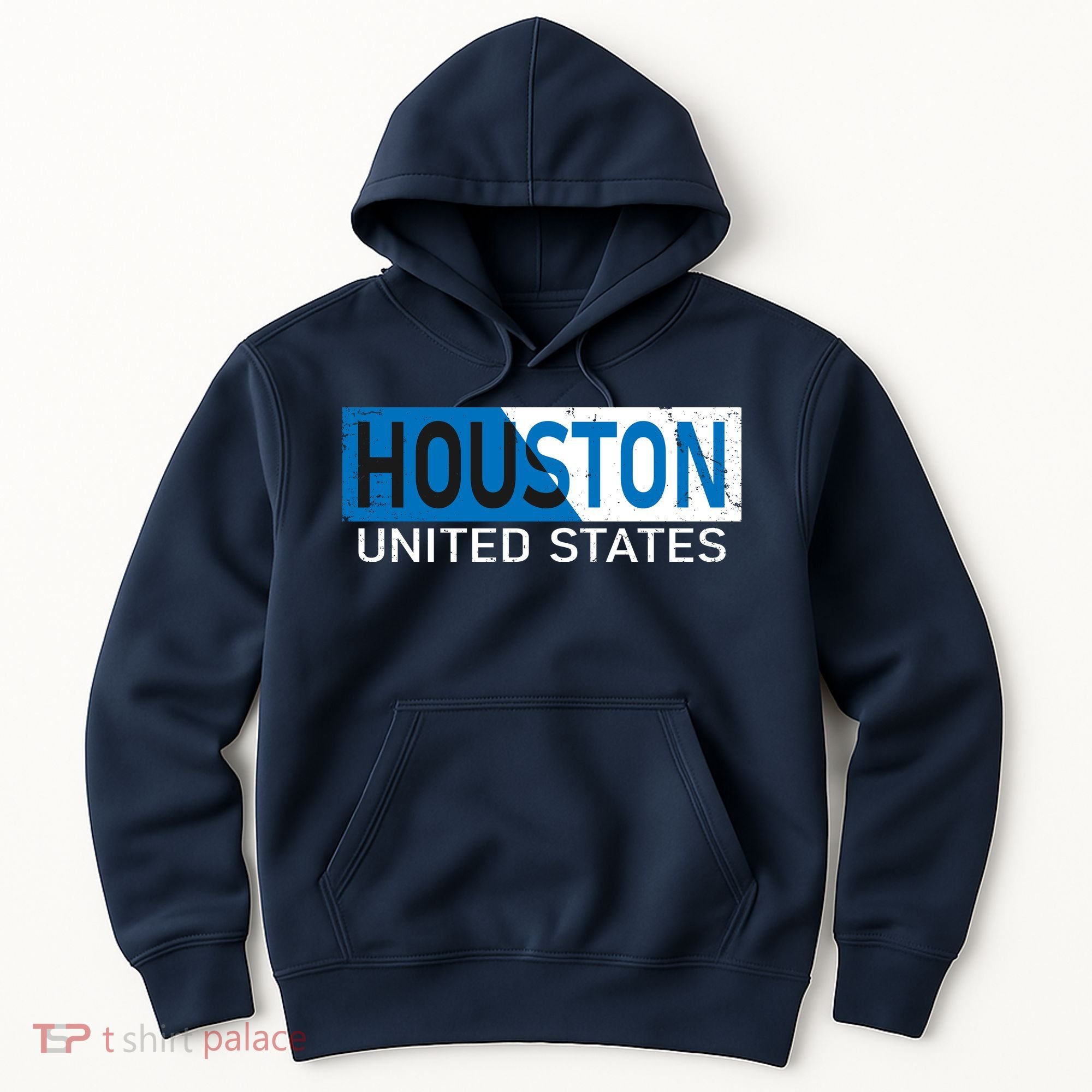 Houston 2 Tone Block Logo Hoodie