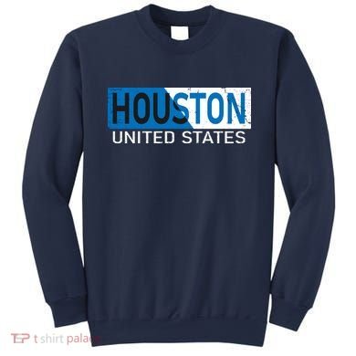 Houston 2 Tone Block Logo Sweatshirt