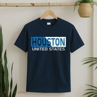 Houston 2 Tone Block Logo T-Shirt thumb 2