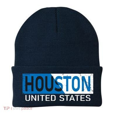 Houston 2 Tone Block Logo Beanie