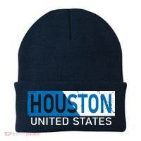 Houston 2 Tone Block Logo Beanie thumb 0